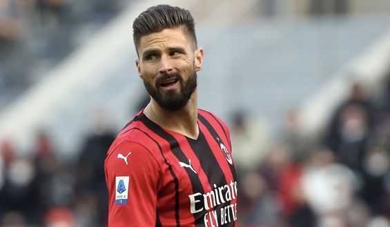 Olivier Giroud (attaccante AC Milan) qui durante Milan-Sampdoria 1-0 (Serie A 2021-2022) | News (Getty Images) Olivier Giroud AC Milan