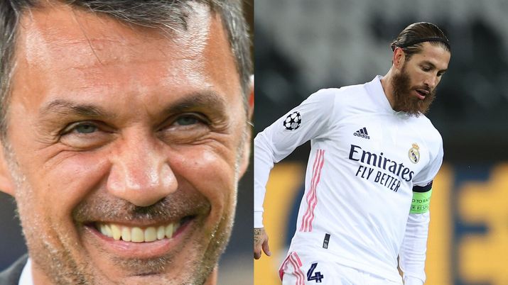 Maldini, DT del AC Milan, pensa a Sergio Ramos sul calciomercato 