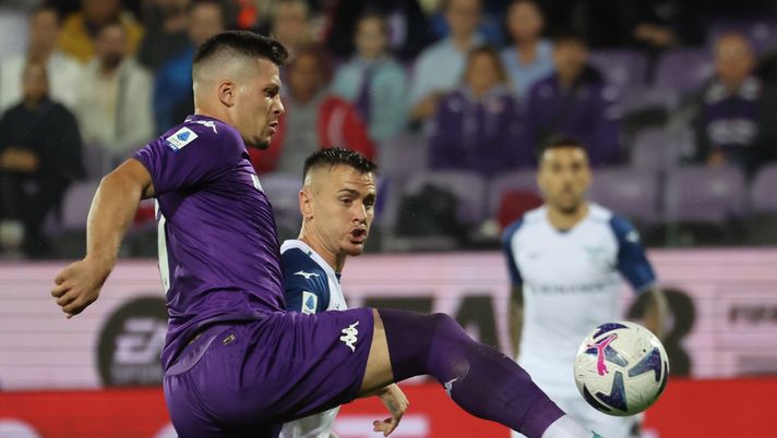 GERMOGLI PH: 10 OTTOBRE 2022 FIRENZE STADIO ARTEMIO FRANCHI CAMPIONATO SERIE A TIM FIORENTINA VS LAZIO NELLA FOTO JOVIC Fiorentina in caduta libera: Jovic spreca, Vecino e Zaccagni no - immagine 1