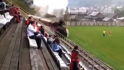 VIDEO / Incredibile, dentro lo stadio passa un treno