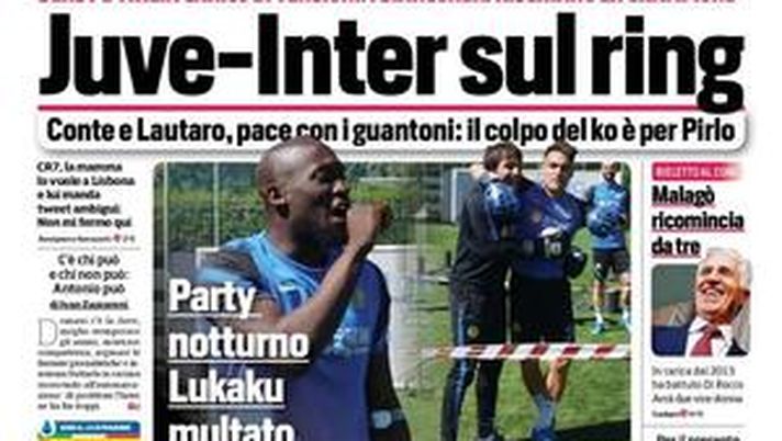 Prima Pagina, Corriere dello Sport: “Juve-Inter sul ring. Il colpo del ko è per Pirlo&#8221; 