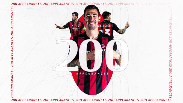 Alessio Romagnoli (AC Milan) fa 200 presenze coi rossoneri (acmilan.com) 