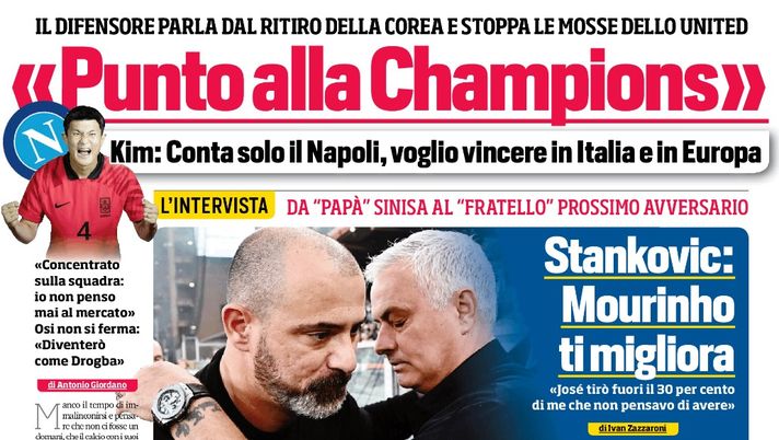 IL NAPOLI SUI MEDIA – Le prime pagine dei giornali di oggi 26 marzo 2023 - immagine 1