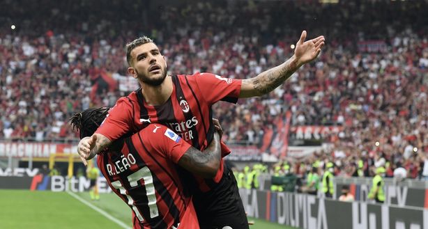 Theo Hernández Rafael Leao AC Milan Milan-Atalanta 2-0 Serie A 2021-2022