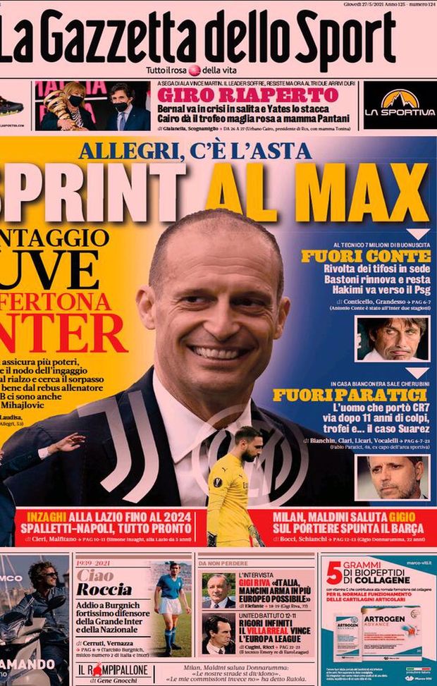 BUONGIORNO CITTACELESTE – LE PRIME PAGINE DEI PRINCIPALI QUOTIDIANI SPORTIVI – GUARDA 