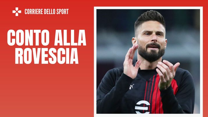 Olivier Giroud, attaccante del Milan (getty images)