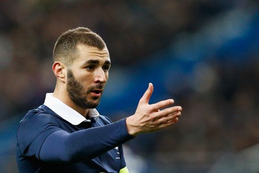 PARIS, FRANCE - MARCH 26: Karim Benzema of France action during the International Friendly match between France and Brazil at the Stade de France on March 26, 2015 in Paris, France. (Photo by Dean Mouhtaropoulos/Getty Images) PARIS, FRANCE - MARCH 26: Karim Benzema of France action during the International Friendly match between France and Brazil at the Stade de France on March 26, 2015 in Paris, France. (Photo by Dean Mouhtaropoulos/Getty Images)