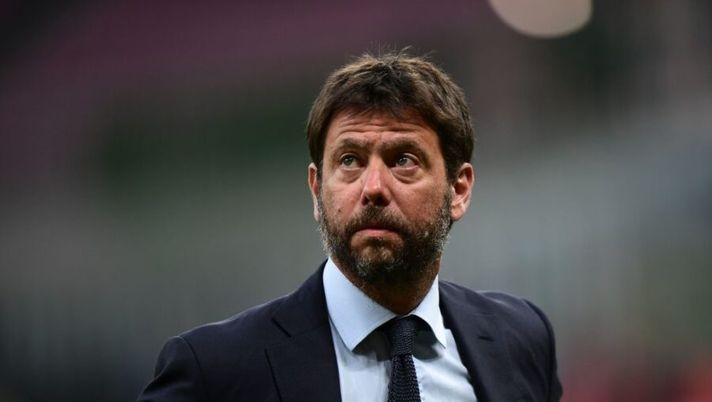 Juventus FC President Andrea Agnelli looks on prior to the Italian Serie A football match AC Milan vs Juventus played behind closed doors on July 7, 2020 at the San Siro stadium in Milan, as the country eases its lockdown aimed at curbing the spread of the COVID-19 infection, caused by the novel coronavirus. (Photo by Miguel MEDINA / AFP) (Photo by MIGUEL MEDINA/AFP via Getty Images) La Stampa: “Juve, alta tensione dopo il ko: urla e insulti in spogliatoio” - immagine 1