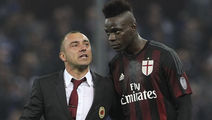 Cristian Brocchi e Mario Balotelli durante Sampdoria - Milan (credits: GETTY Images) Cristian Brocchi e Mario Balotelli durante Sampdoria - Milan (credits: GETTY Images)