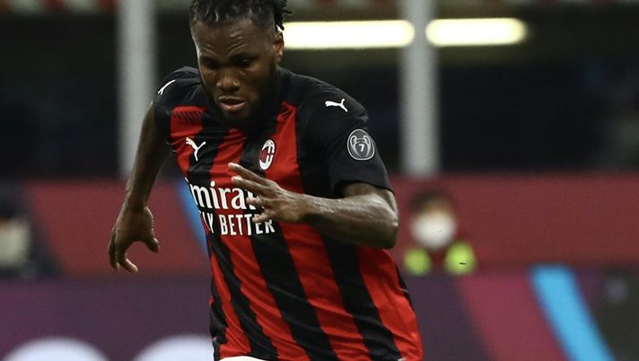 Franck Kessié (centrocampista AC Milan), qui durante Milan-Atalanta 0-3 (Serie A 2020-2021) | AC Milan News (Getty Images)