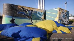 Svelati i murales, allo stadio le immagini della storia del Verona
