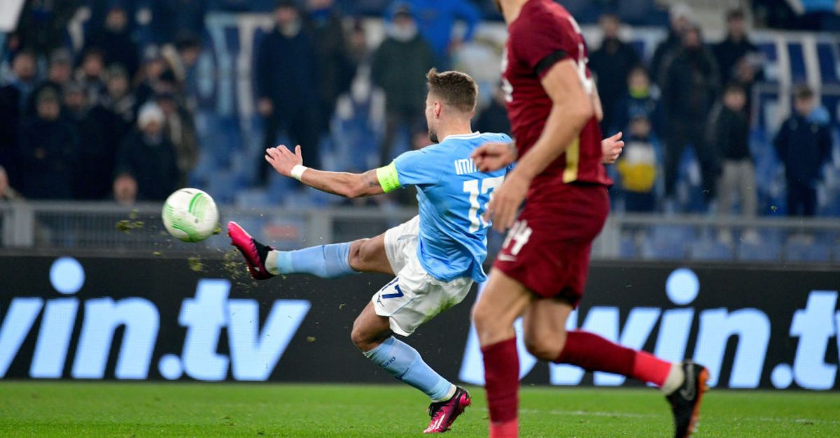 Conference League, LazioCluj 10 decide un gol di Immobile