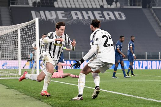 Juventus-Port gol di Chiesa, getty images Juventus-Port gol di Chiesa, getty images