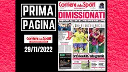 Prima pagina Corriere dello Sport: “Dimissionati”