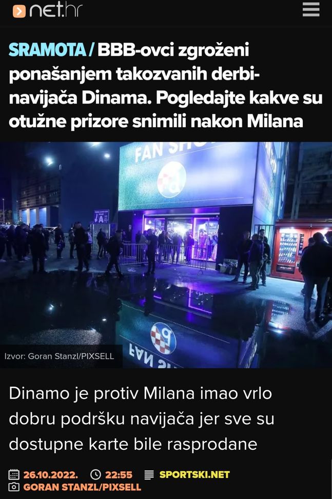 Derby intestino fra le curve della Dinamo Zagabria: i Bad Blue Boys seccati dagli “altri” tifosi…- immagine 2