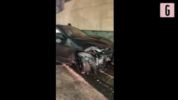 VIDEO Napoli, incidente stradale per Malcuit: l’auto del francese è distrutta