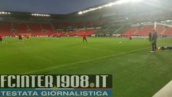 VIDEO FCIN1908 / Lo Slavia Praga si prepara per l’Inter: tiri in porta e tanto pallone