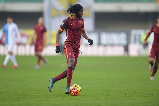 VERONA, ITALY - JANUARY 06: AS Roma player Gervinho in action during the Serie A match between AC Chievo Verona and AS Roma at Stadio Marc'Antonio Bentegodi on January 6, 2016 in Verona, Italy. (Photo by Luciano Rossi/AS Roma via Getty Images) VERONA, ITALY - JANUARY 06: AS Roma player Gervinho in action during the Serie A match between AC Chievo Verona and AS Roma at Stadio Marc'Antonio Bentegodi on January 6, 2016 in Verona, Italy. (Photo by Luciano Rossi/AS Roma via Getty Images)