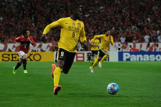 SAITAMA, SAITAMA - APRIL 05: Jackson Martinez #9 of Guangzhou Evergrande in action during the AFC Champions League Group H match between Urawa Red Diamonds and Guangzhou Evergrande at the Saitama Stadium on April 5, 2016 in Saitama, Japan. (Photo by Masashi Hara/Getty Images) SAITAMA, SAITAMA - APRIL 05: Jackson Martinez #9 of Guangzhou Evergrande in action during the AFC Champions League Group H match between Urawa Red Diamonds and Guangzhou Evergrande at the Saitama Stadium on April 5, 2016 in Saitama, Japan. (Photo by Masashi Hara/Getty Images)