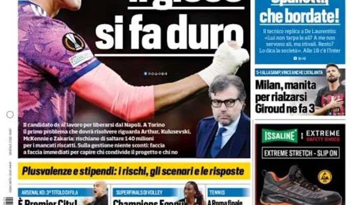EDICOLA TS – Giuntoli, il gioco si fa duro. Spalletti-Napoli, che bordate - immagine 1
