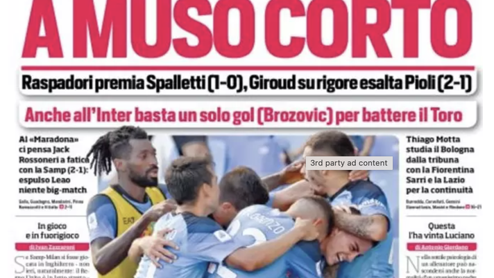 IL NAPOLI SUI MEDIA – Le prime pagine dei giornali di oggi 11 settembre 2022 IL NAPOLI SUI MEDIA – Le prime pagine dei giornali di oggi 11 settembre 2022 - immagine 1