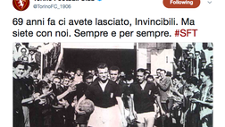 Quanto affetto per il Grande Torino sui social: “Invincibili per sempre”