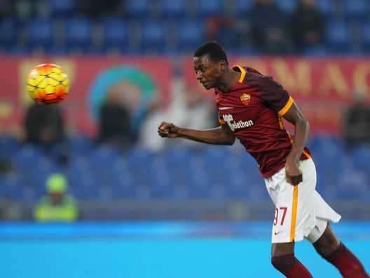 ROME, ITALY - DECEMBER 20: Umar Sadiq of AS Roma scores the team's second goal during the Serie A match between AS Roma and Genoa CFC at Stadio Olimpico on December 20, 2015 in Rome, Italy. (Photo by Paolo Bruno/Getty Images) ROME, ITALY - DECEMBER 20: Umar Sadiq of AS Roma scores the team's second goal during the Serie A match between AS Roma and Genoa CFC at Stadio Olimpico on December 20, 2015 in Rome, Italy. (Photo by Paolo Bruno/Getty Images)