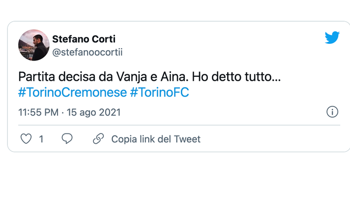 Torino-Cremonese 0-0 (4-1 d.c.r.), le reazioni social: &#8220;Aina e Vanja decisivi&#8221; 