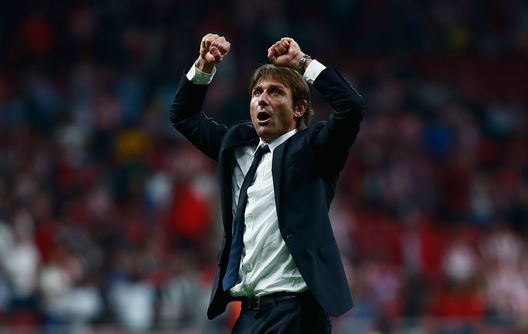 MADRID, SPAIN - SEPTEMBER 27: Antonio Conte, Manager of Chelsea celebrates after winning the UEFA Champions League group C match between Atletico Madrid and Chelsea FC at Estadio Wanda Metropolitano on September 27, 2017 in Madrid, Spain. (Photo by Gonzalo Arroyo Moreno/Getty Images) MADRID, SPAIN - SEPTEMBER 27: Antonio Conte, Manager of Chelsea celebrates after winning the UEFA Champions League group C match between Atletico Madrid and Chelsea FC at Estadio Wanda Metropolitano on September 27, 2017 in Madrid, Spain. (Photo by Gonzalo Arroyo Moreno/Getty Images)