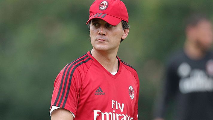 Vincenzo Montella, tecnico del Milan, foto @acmilan