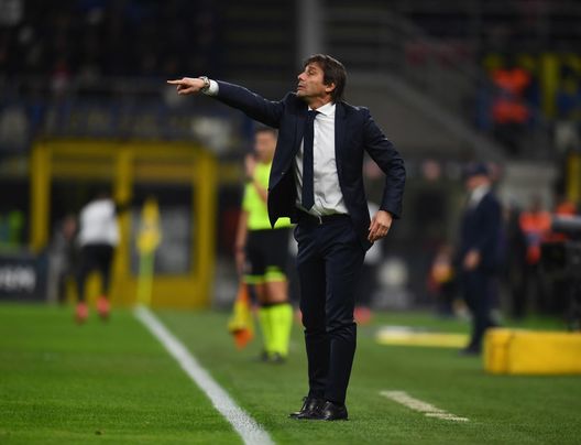 MILAN, ITALY - JANUARY 29: Head coach of FC Internazionale Antonio Conte reacts during the Coppa Italia Quarter Final match between FC Internazionale and ACF Fiorentina at San Siro on January 29, 2020 in Milan, Italy. (Photo by Claudio Villa - Inter/Inter via Getty Images) MILAN, ITALY - JANUARY 29: Head coach of FC Internazionale Antonio Conte reacts during the Coppa Italia Quarter Final match between FC Internazionale and ACF Fiorentina at San Siro on January 29, 2020 in Milan, Italy. (Photo by Claudio Villa - Inter/Inter via Getty Images)