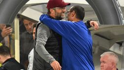Sarri e Klopp, abbracci e spettacolo