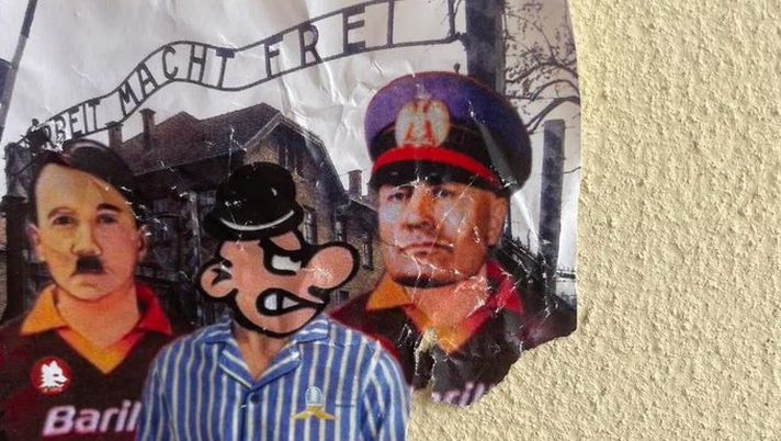 Derby e antisemitismo a Roma Portonaccio: spuntano Hitler, Mussolini e il “deportato” laziale - immagine 1