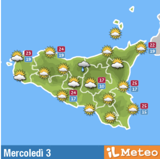 Meteo, Palermo: cielo sereno e poco nuvoloso, le previsioni di mercoledì 3 novembre meteo