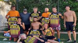 Vicenza, Renzo Rosso sfida Serse Cosmi a Formentera (con la maglia del Bassano)