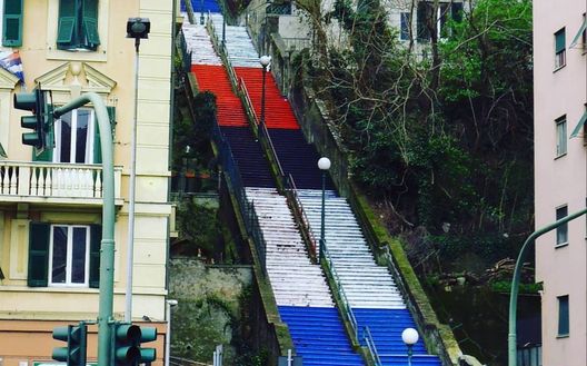 La scalinata sampdoriana di Genova La scalinata sampdoriana di Genova