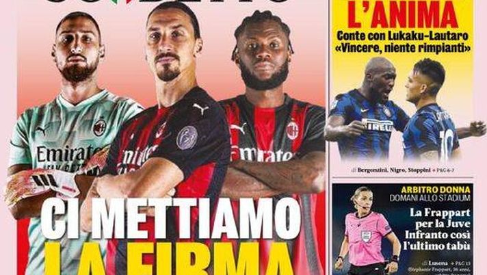 Gazzetta dello Sport, la prima pagina di oggi, martedì 1° dicembre 2020 Gazzetta dello Sport, la prima pagina di oggi, martedì 1° dicembre 2020