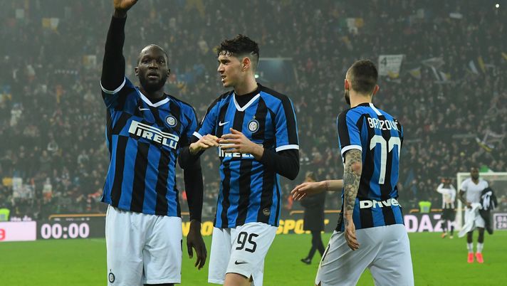 L'esultanza dei giocatori dell'Inter e di Romelu Lukaku (credits: GETTY Images) 