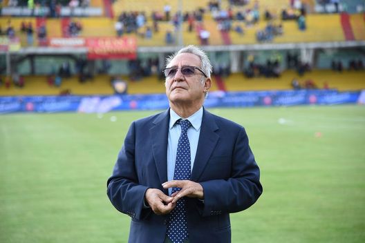 BENEVENTO, ITALY - MAY 12: Oreste Vigorito, President of Benevento Calcio before the serie A match between Benevento Calcio and Genoa CFC at Stadio Ciro Vigorito on May 12, 2018 in Benevento, Italy. (Photo by Francesco Pecoraro/Getty Images) *** Local Caption *** Oreste Vigorito BENEVENTO, ITALY - MAY 12: Oreste Vigorito, President of Benevento Calcio before the serie A match between Benevento Calcio and Genoa CFC at Stadio Ciro Vigorito on May 12, 2018 in Benevento, Italy. (Photo by Francesco Pecoraro/Getty Images) *** Local Caption *** Oreste Vigorito