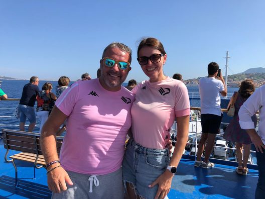 FOTO Palermo, verso la Reggina: tifosi rosa sul traghetto, destinazine “Granillo” Palermo