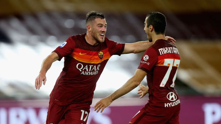 during the Serie A match between AS Roma and Juventus at Stadio Olimpico on September 27, 2020 in Rome, Italy. Roma, tocca a Kumbulla e Cristante: la formazione anti-Juve con un solo dubbio - immagine 1