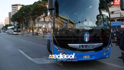 VIDEO Italia-Macedonia, l’arrivo degli Azzurri allo stadio Renzo Barbera di Palermo