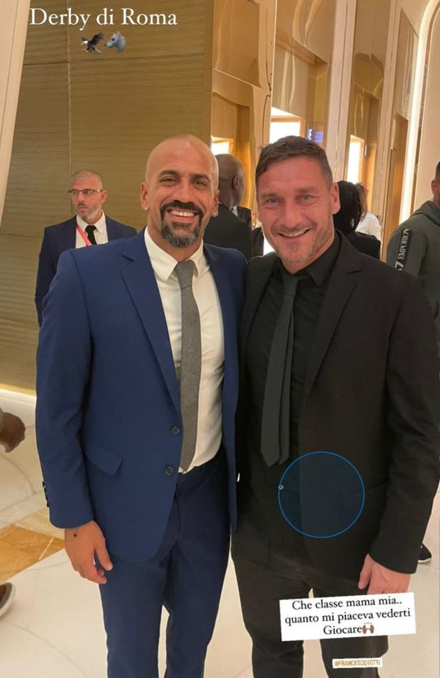 Roma, quanto derby in un solo abbraccio: Veron e Totti, insieme, a Doha…- immagine 2