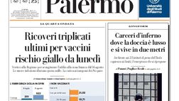 Prima Pagina, La Repubblica-Palermo: “Rischio giallo da lunedì”