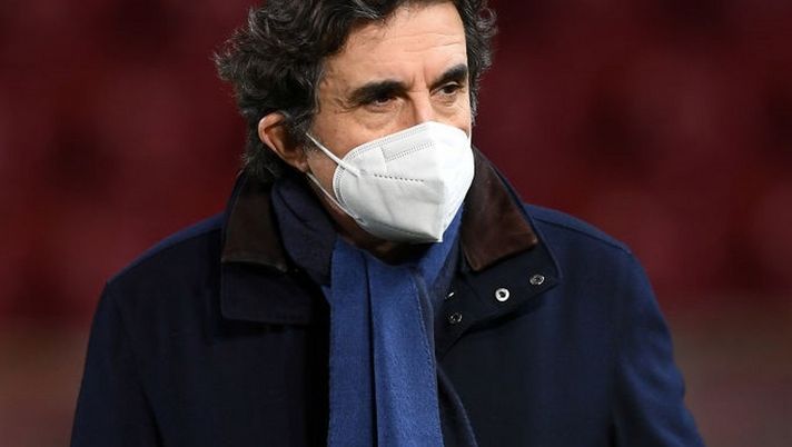 BENEVENTO, ITALY - JANUARY 22: Urbano Cairo, president of Torino FC during the Serie A match between Benevento Calcio and Torino FC  at Stadio Ciro Vigorito on January 22, 2021 in Benevento, Italy. (Photo by Francesco Pecoraro/Getty Images) 
