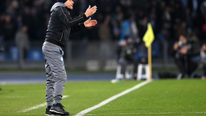 NAPLES, ITALY - JANUARY 29: Luciano Spalletti SSC Napoli coach during the Serie A match between SSC Napoli and AS Roma at Stadio Diego Armando Maradona on January 29, 2023 in Naples, Italy. (Photo by Francesco Pecoraro/Getty Images) napoli roma