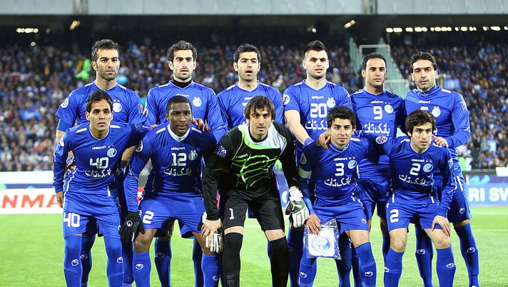 TEHRAN, IRAN - FEBRUARY 18: The Esteghlal team pose for a photo during the AFC Champions League playoff match between Esteghlal and Ettifaq at Azadi Stadium on February 18, 2011 in Tehran, Iran. (Photo by Amin Mohammad Jamali/Gallo Images/Getty Images) TEHRAN, IRAN - FEBRUARY 18: The Esteghlal team pose for a photo during the AFC Champions League playoff match between Esteghlal and Ettifaq at Azadi Stadium on February 18, 2011 in Tehran, Iran. (Photo by Amin Mohammad Jamali/Gallo Images/Getty Images)