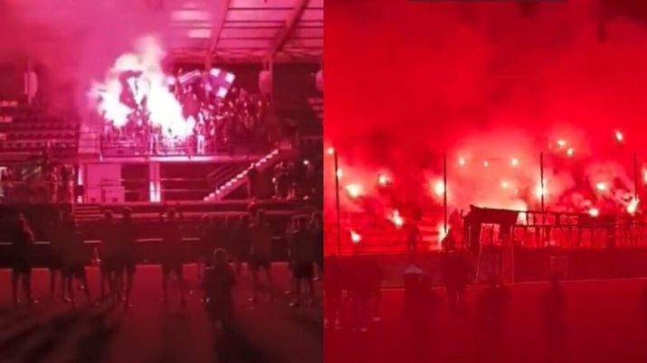 Tifo top per l’altro derby di Barcellona: cori e fumogeni agli allenamenti della vigilia Tifo top per l’altro derby di Barcellona: cori e fumogeni agli allenamenti della vigilia - immagine 1