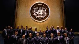 Conclusa la conferenza ONU, foto di gruppo per l’Inter. Mancini e Thohir…