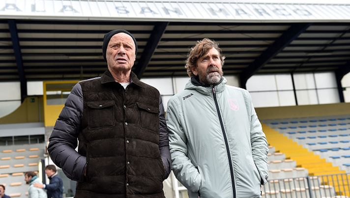 Manuel Gerolin accanto a Maurizio Zamparini Manuel Gerolin accanto a Maurizio Zamparini